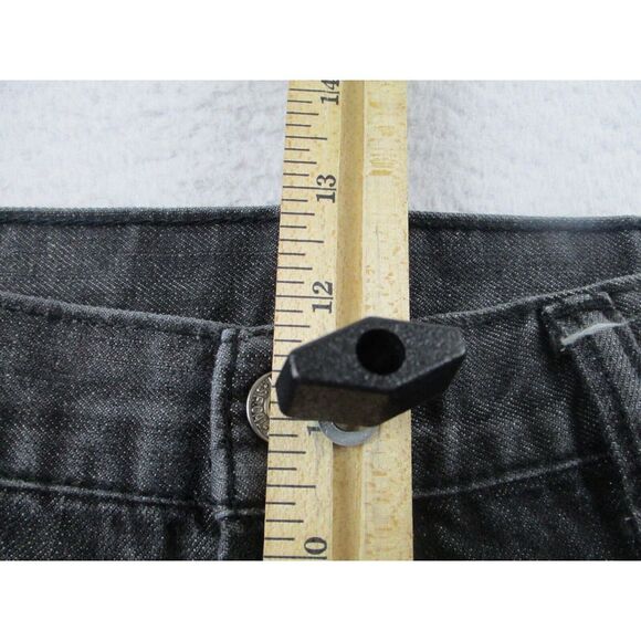 Levis Jeans 562 Mens Size 36x30 (36x27) Black Label Denim 5 Button Fly Dark Wash - Picture 7 of 14